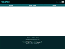 Tablet Screenshot of poloniex.com